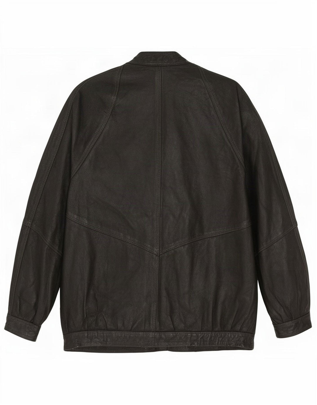 Vintage Womens Leather Jacket UK 14 Large Black