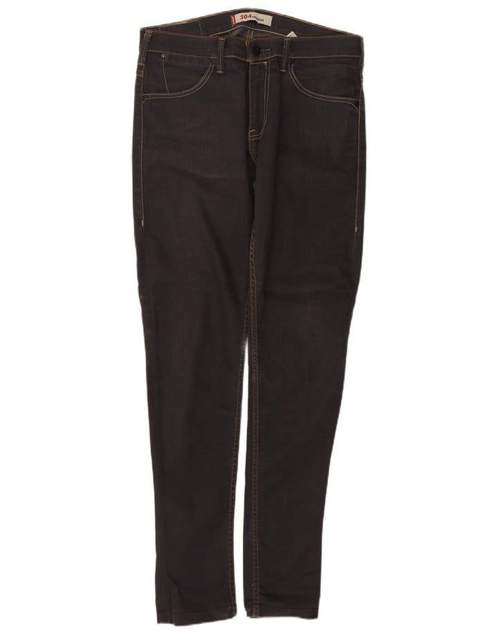 Levi's Uomo 504 Jeans dritti W32 L34 Cotone grigio