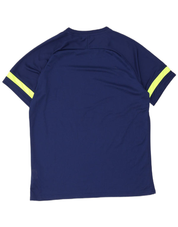 Tricou pentru bărbați Nike Dri Fit Top XL bleumarin poliester color bloc