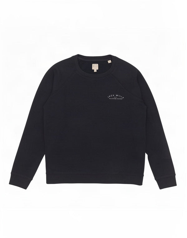 Jack Wills Γυναικεία Φούτερ Jumper UK 14 Large Navy Blue Cotton