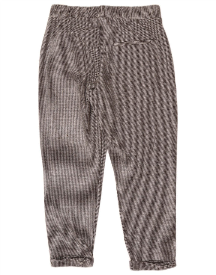Marks & Spencer Womens Cropped Trousers UK 12 Medium W28 L24 Grey