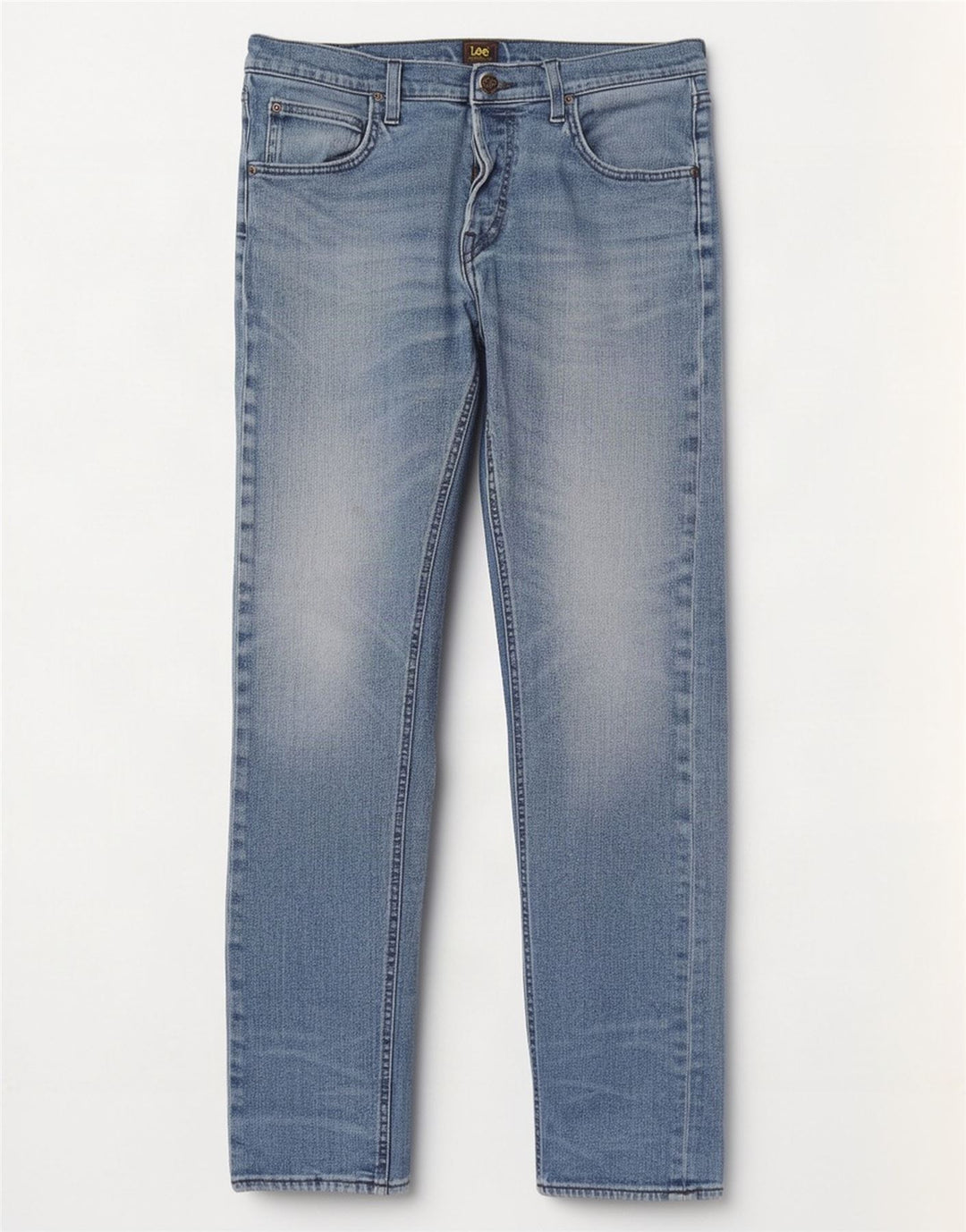 Lee Mens Daren Straight Jeans W34 L34 Blå Bomuld