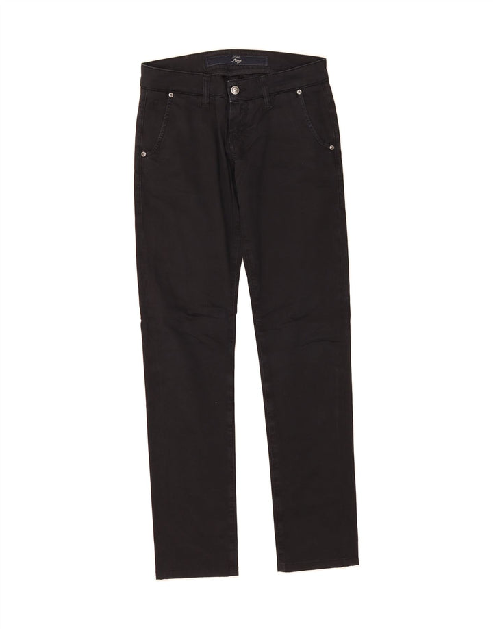 FAY Womens Slim Chino Trousers W27 L31 Navy Blue Vintage Fay and Second-Hand Fay from Messina Hembry 