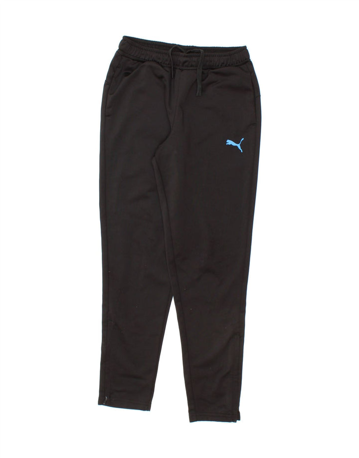 PUMA Boys Tracksuit Trousers 9-10 Years Black Vintage Puma and Second-Hand Puma from Messina Hembry 
