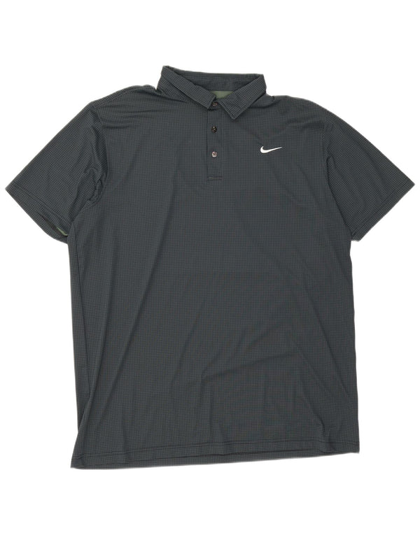 Nike Polo Dri Fit pour homme 4XL en polyester à pois vert
