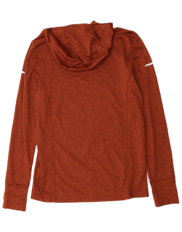 Mountain Warehouse Herre Hætte Top Langærmet Lille Rød Flecked Polyester