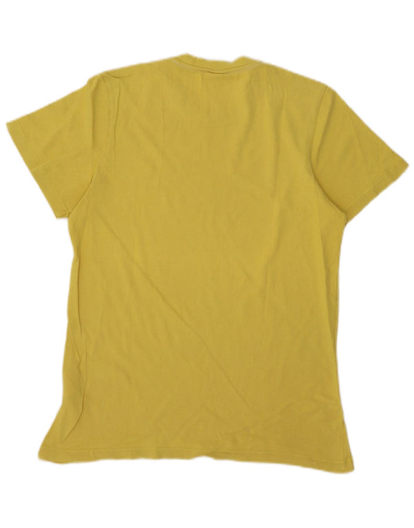 Adidas Mens Graphic T-Shirt Top Small Yellow Cotton