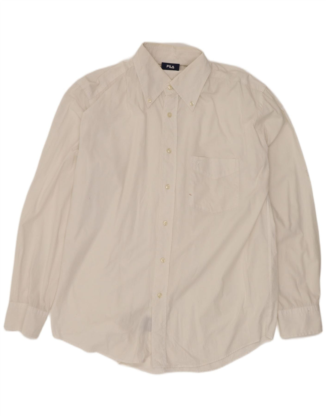 Fila Chemise Homme Large Blanc Coton