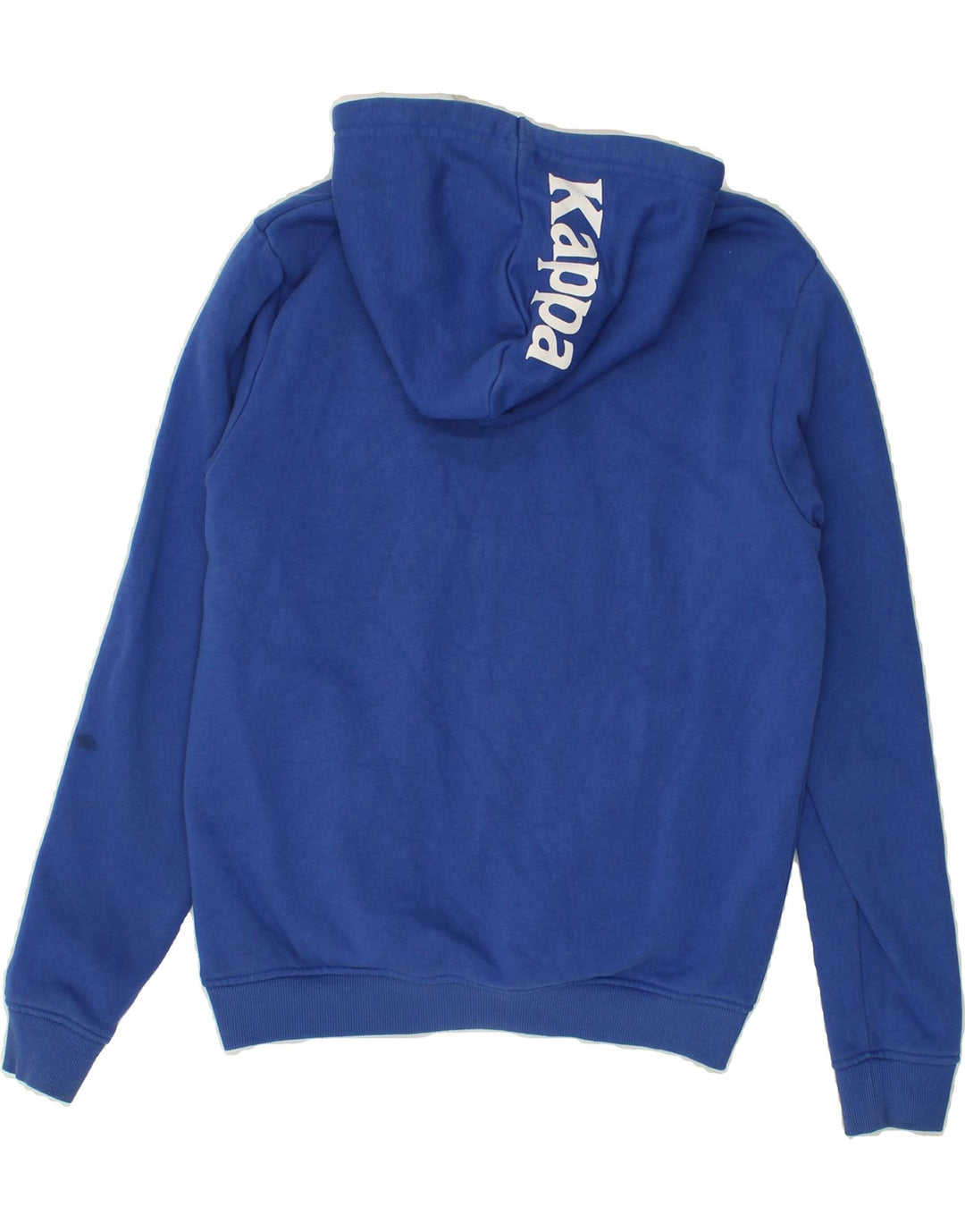 KAPPA Mens Graphic Hoodie Jumper Small Blue Cotton | Vintage Kappa | Thrift | Second-Hand Kappa | Used Clothing | Messina Hembry 