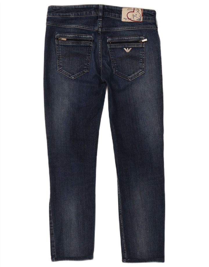 Armani Womens Slim Jeans W28 L26 Navy Blue Cotton