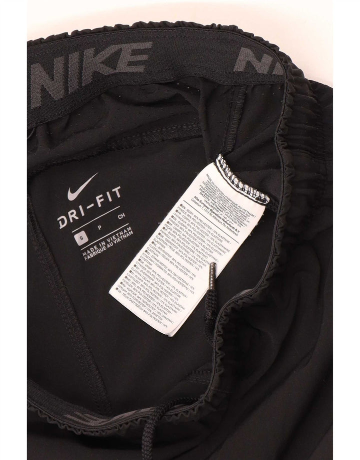Nike Herre Dri Fit grafiske sportsshorts Små sorte polyester