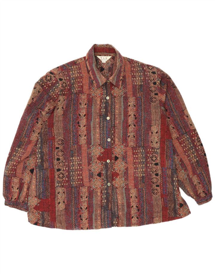 Tak női ing UK 20 2XL barna patchwork