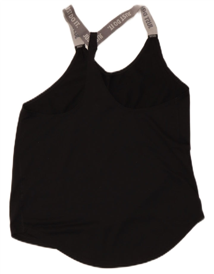 Nike Womens Graphic Vest Top UK 8 Small Black Colourblock Polyester