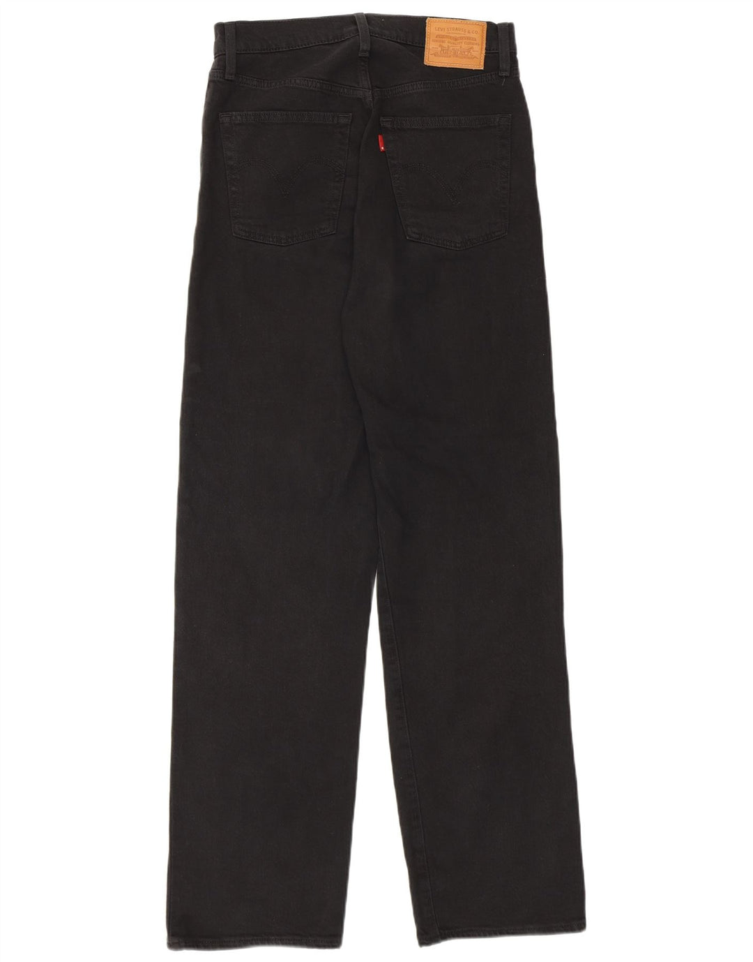 Levi's Womens Ribcage Straight Jeans W27 L29 Black Cotton