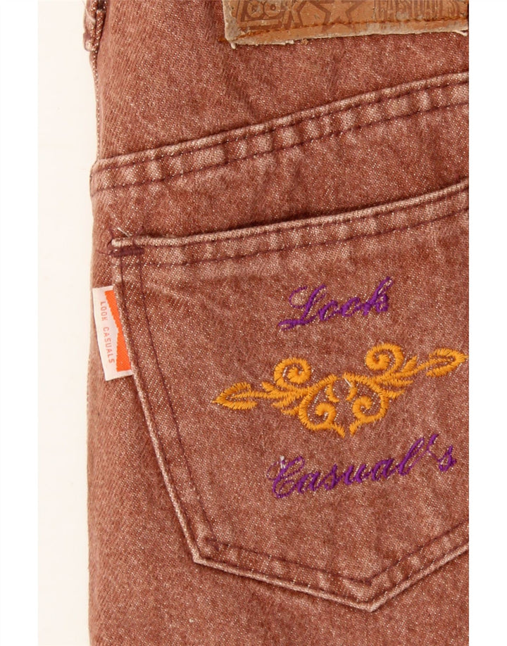 VINTAGE Womens Denim Skirt W30 Medium Brown Vintage Vintage and Second-Hand Vintage from Messina Hembry 