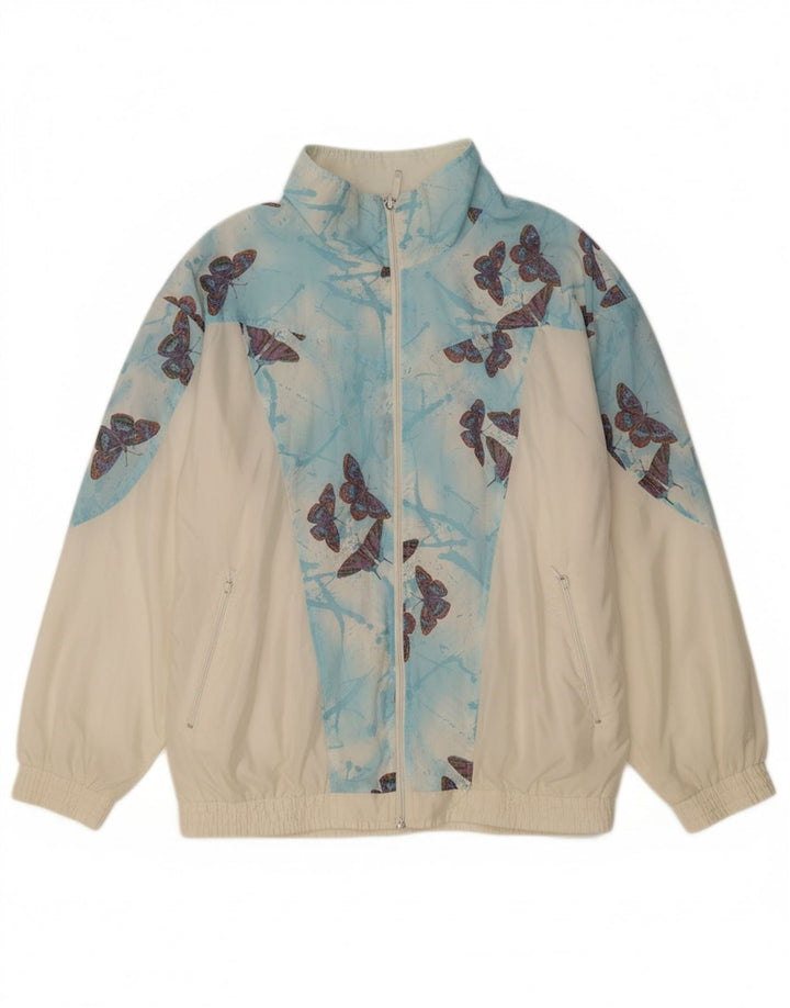 ETIREL Womens Tracksuit Top Jacket UK 14 Medium Beige Butterfly
