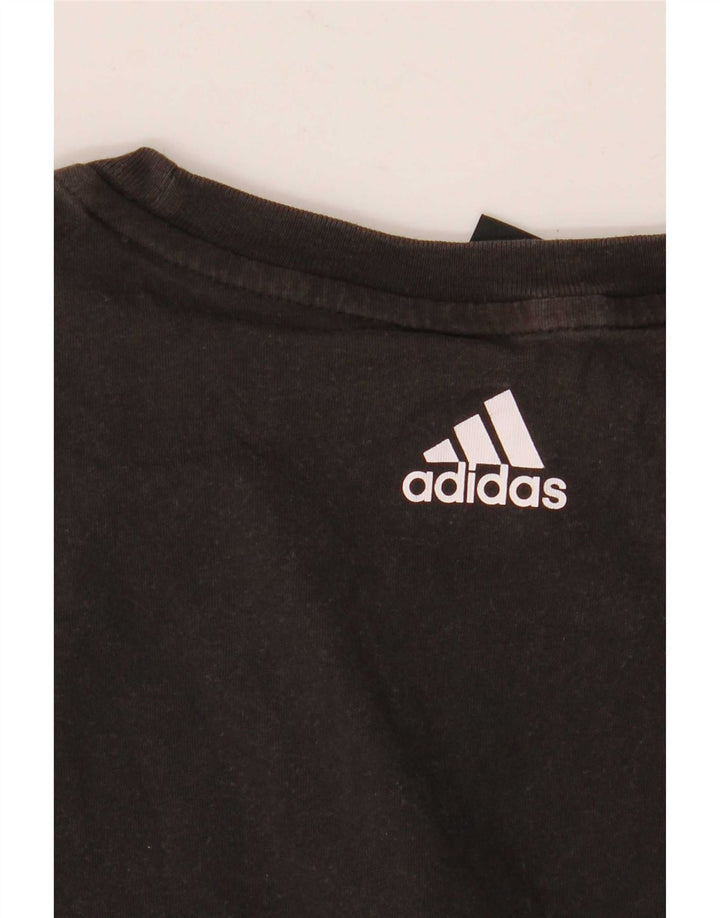 Adidas Herre grafisk T-shirt Top Medium Sort