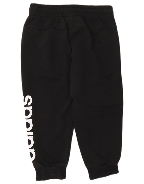Adidas Womens Capri Graphic Tracksuit Trousers Joggers UK 4/6 XS Black