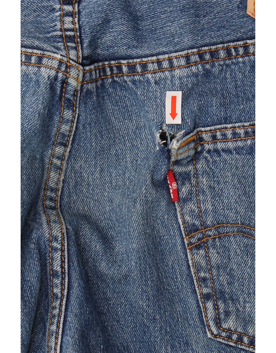 Levi's Mens 501 Straight Jeans W36 L28 Blue Cotton