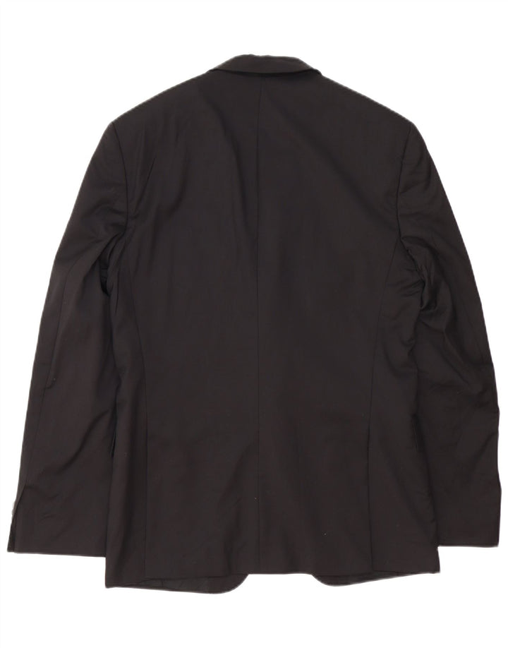 HUGO BOSS Mens 2 Button Blazer Jacket UK 38 Medium Black
