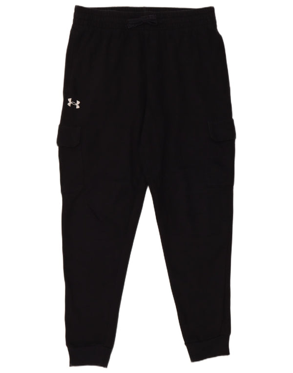 Under Armour Pantalon de survêtement cargo pour homme en coton noir Taille L