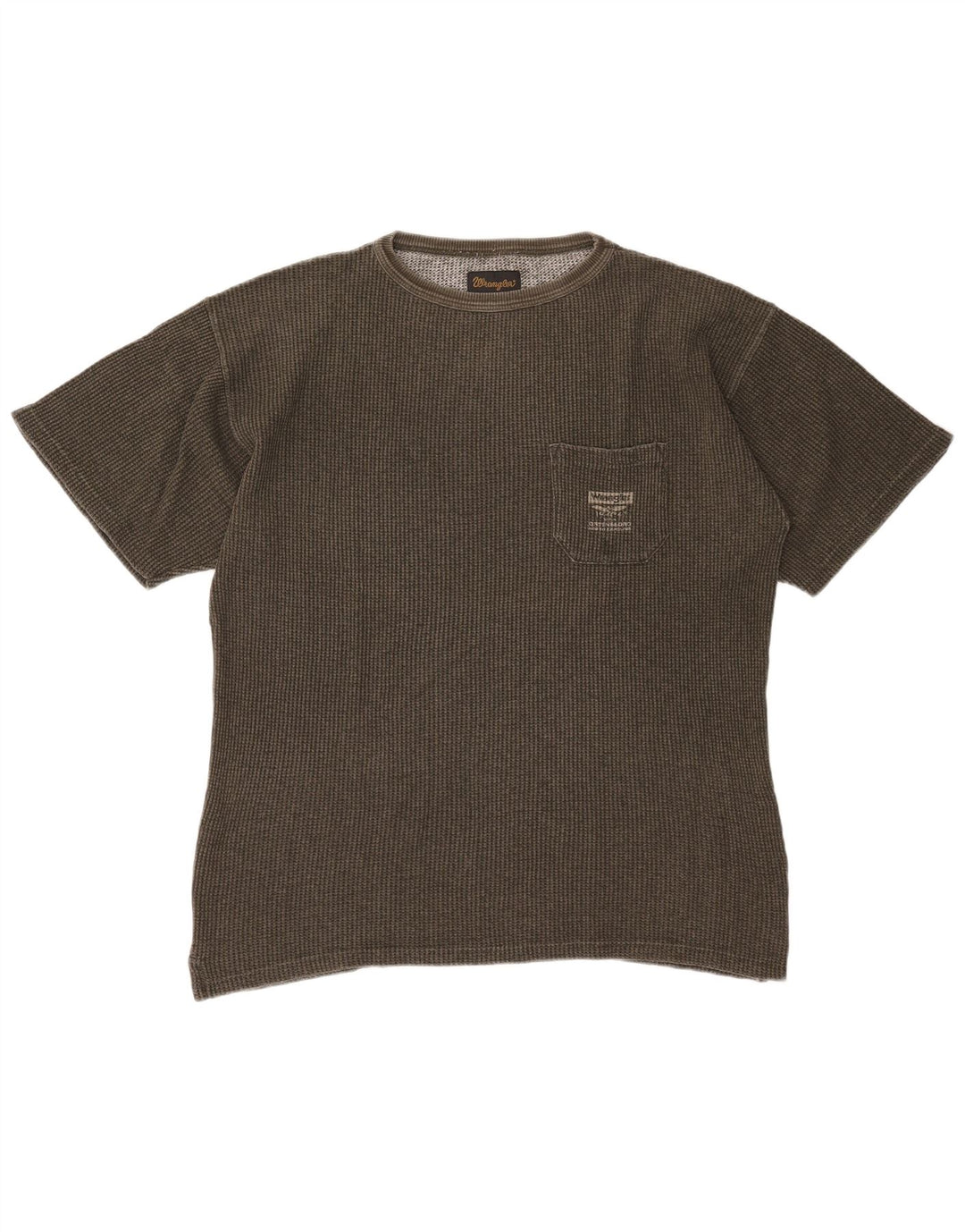 Wrangler Herre T-Shirt Top Stor Khaki Bomuld
