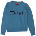 Pulover cu grafic pentru femei Diesel UK 6 XS Poliester albastru