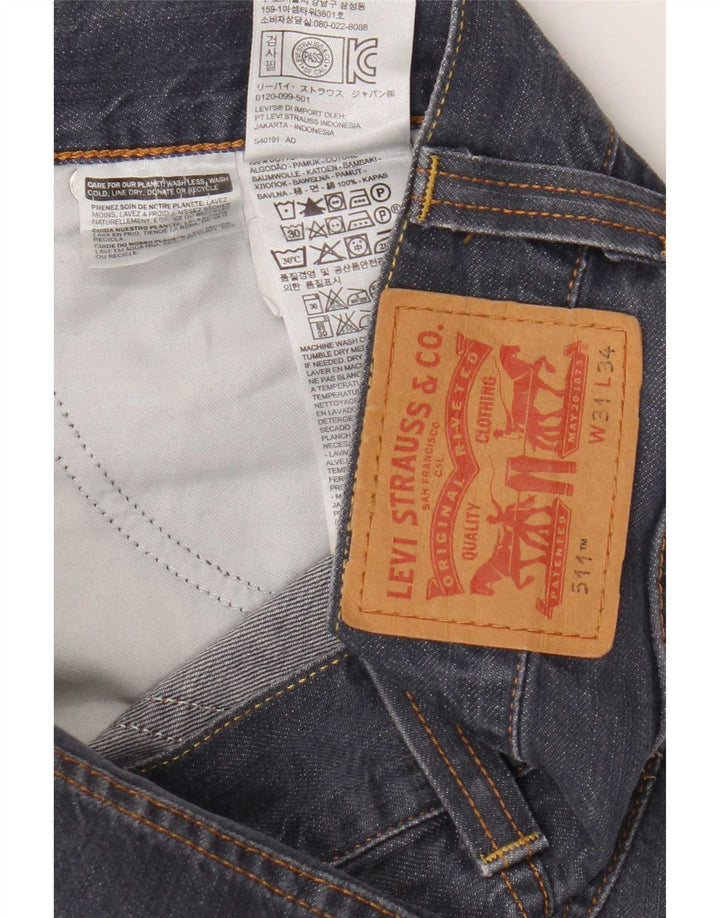 Мужские джинсы Levi's 511 Slim W31 L29 синие, хлопок