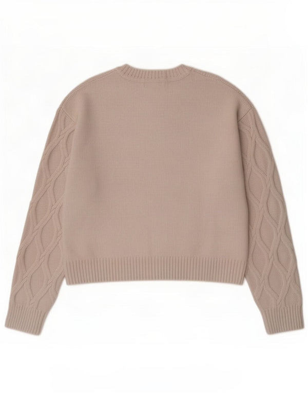 Marks & Spencer Damski sweter z wycięciem pod szyją, UK 14, średni złamanej bieli