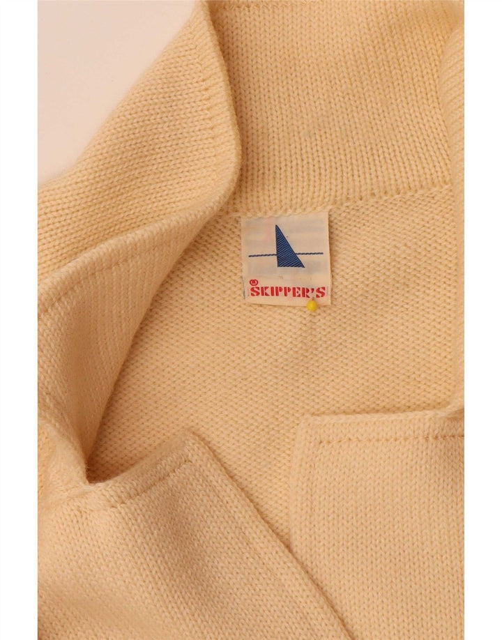 Skipper's Womens Cardigan Sweater IT 50 XL Yellow Wool