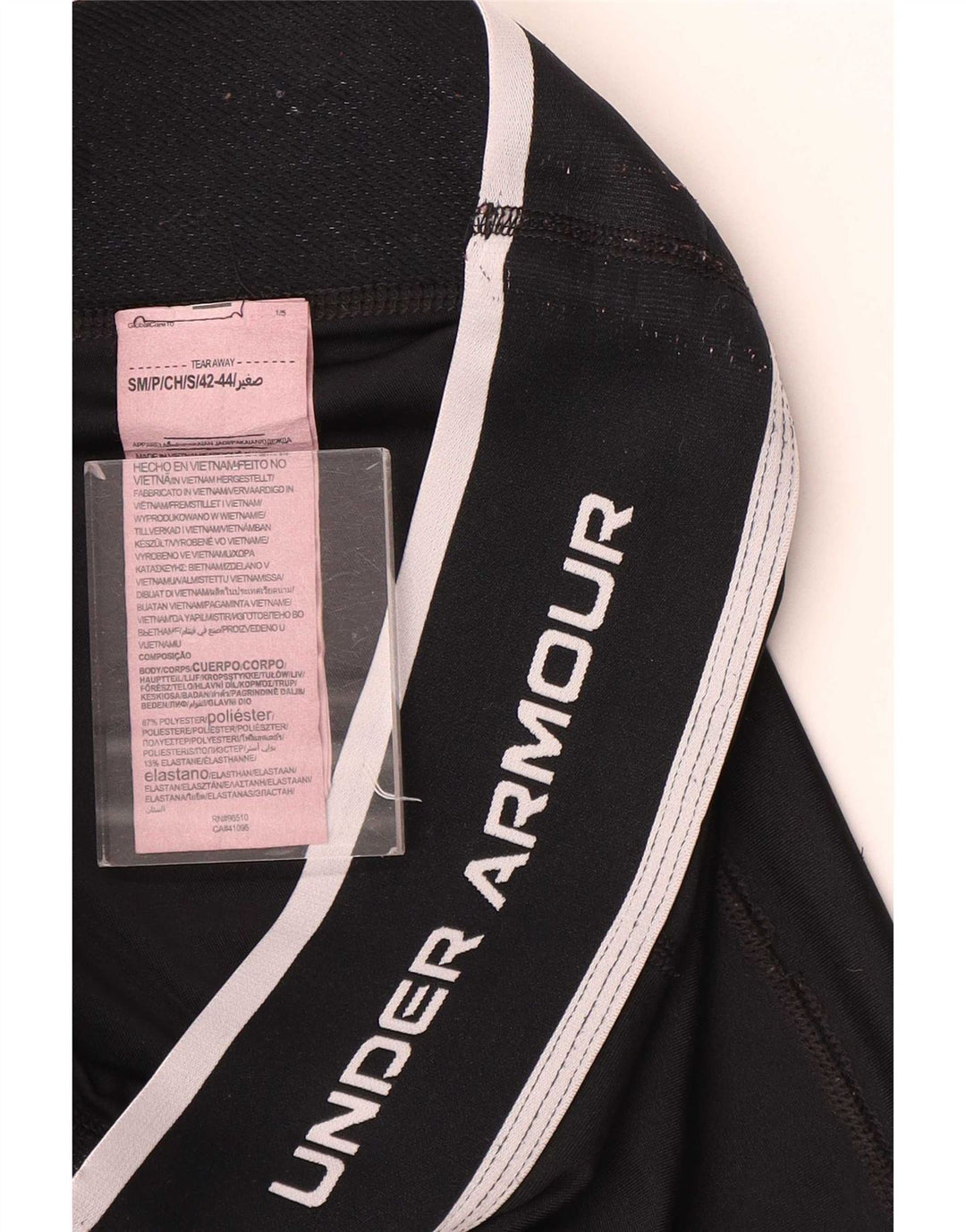 Under Armour Womens Graphic Leggings UK 10 Small Black