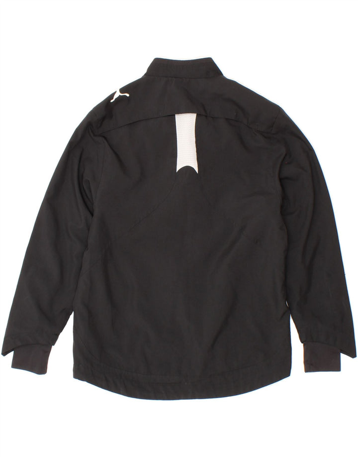 PUMA Boys Tracksuit Top Jacket 7-8 Years Small  Black Colourblock Vintage Puma and Second-Hand Puma from Messina Hembry 