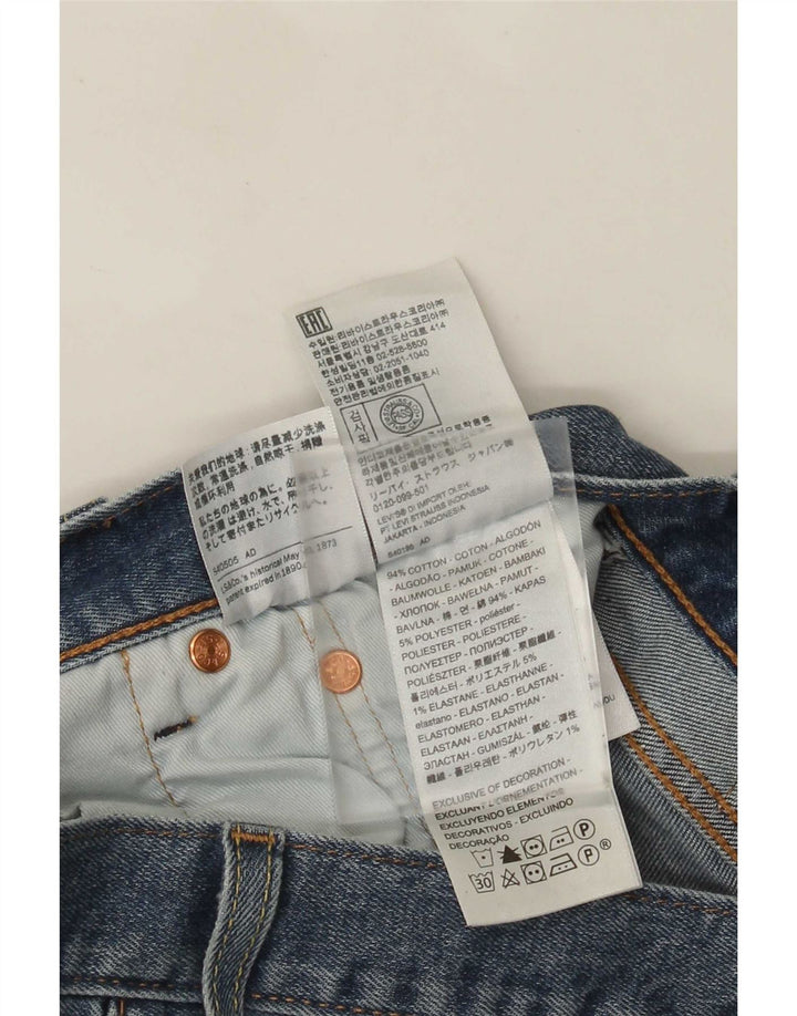 Levi's Mens 501 Straight Jeans W33 L32 Blue Cotton