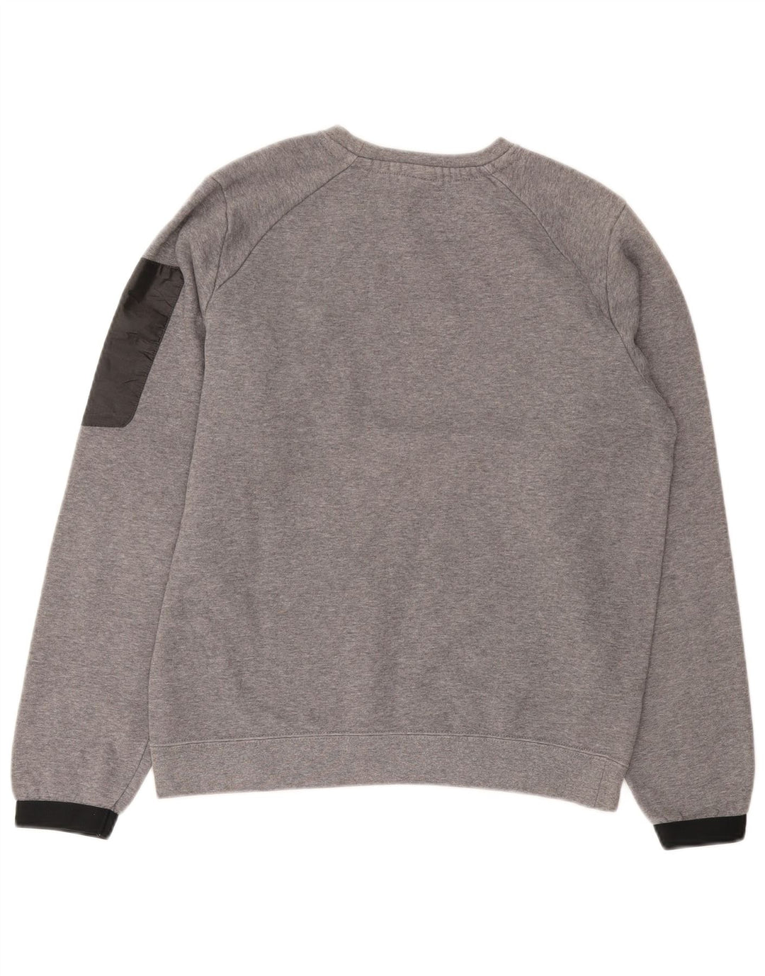 NIKE Mens Graphic Sweatshirt Jumper Small Grey Colourblock Cotton