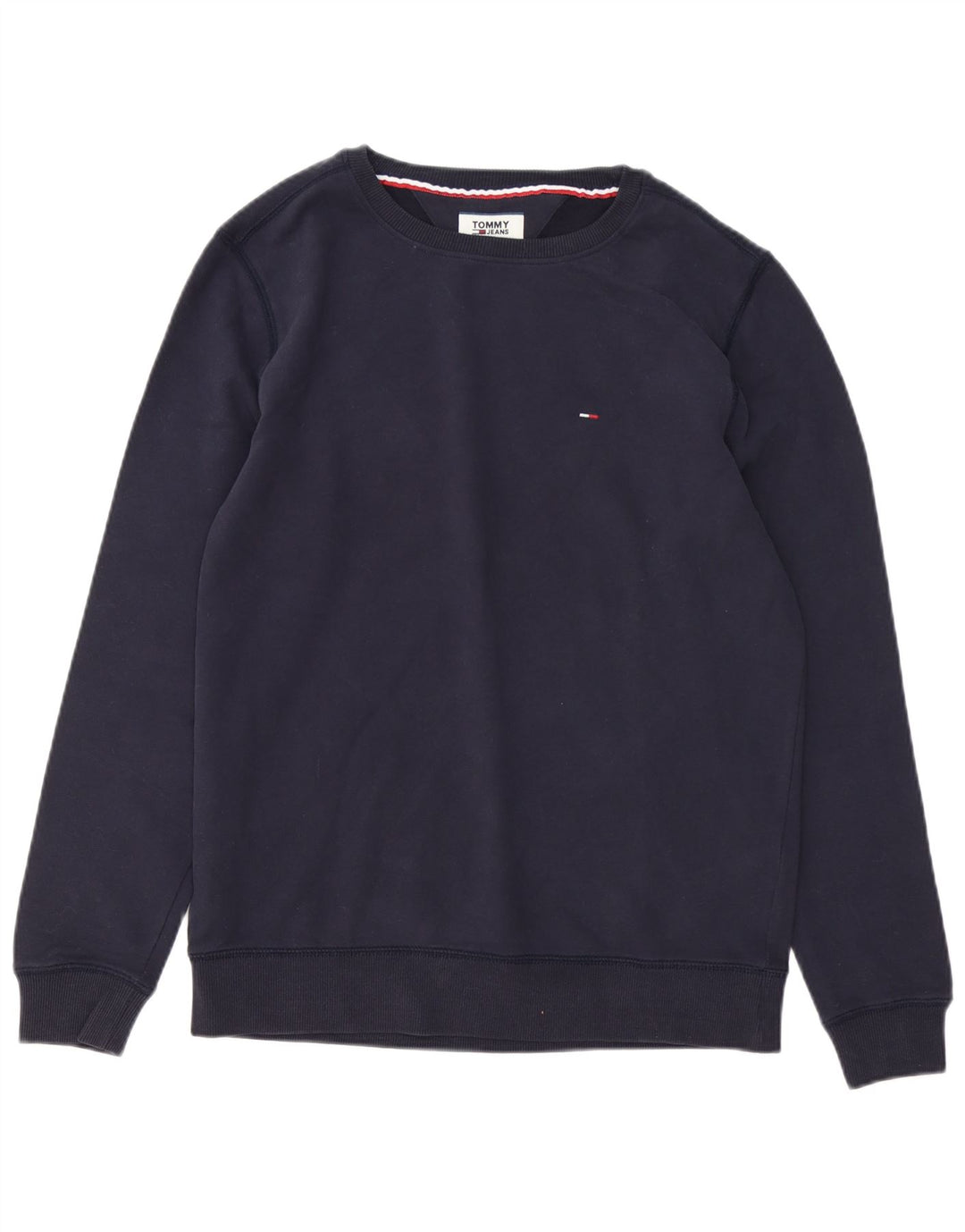 Tommy Hilfiger Mens Sweatshirt Jumper Large Navy Blue Cotton