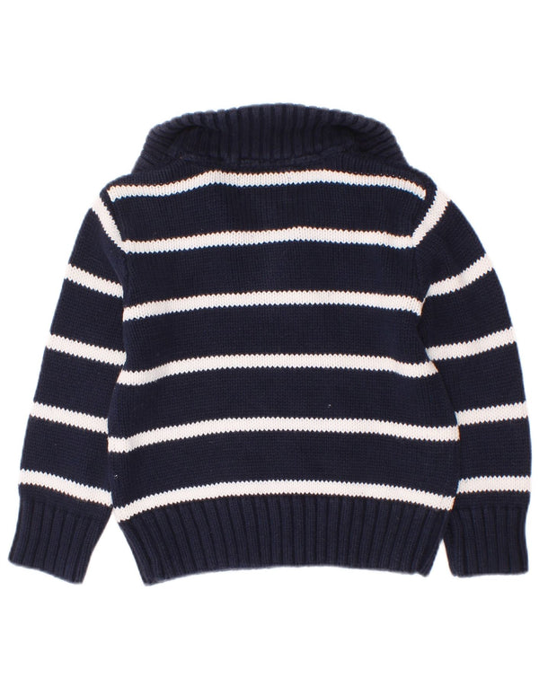 Suéter Polo Ralph Lauren para bebês meninos com zíper e gola 18 a 24 meses azul marinho