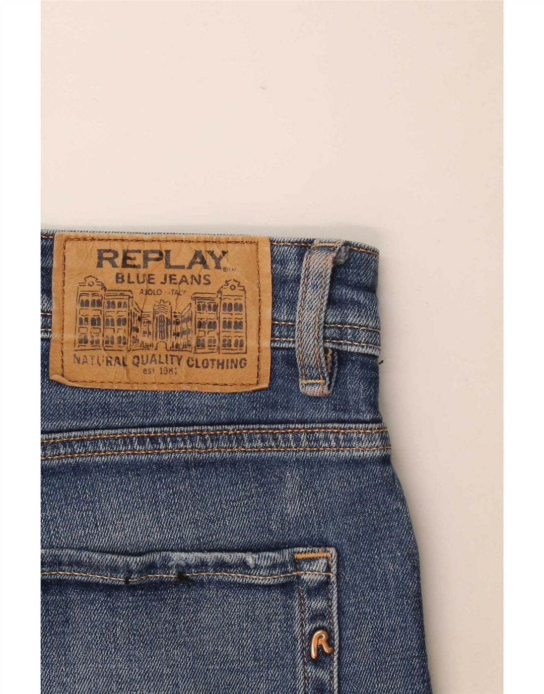 Replay Jeans dritti da uomo Rocco W36 L30 Blu