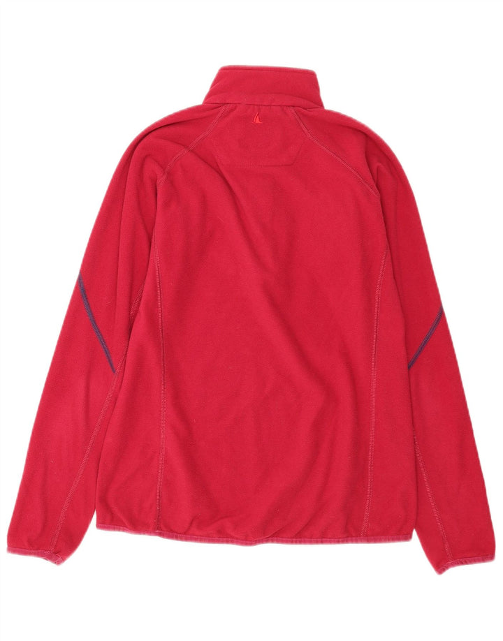 Musto Maglione in pile da donna con collo con zip UK 12 Poliestere rosa medio
