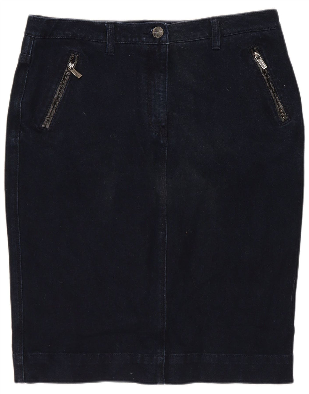 MARKS & SPENCER Damen-Jeansrock Autograph UK 12 Medium W30 Marineblau