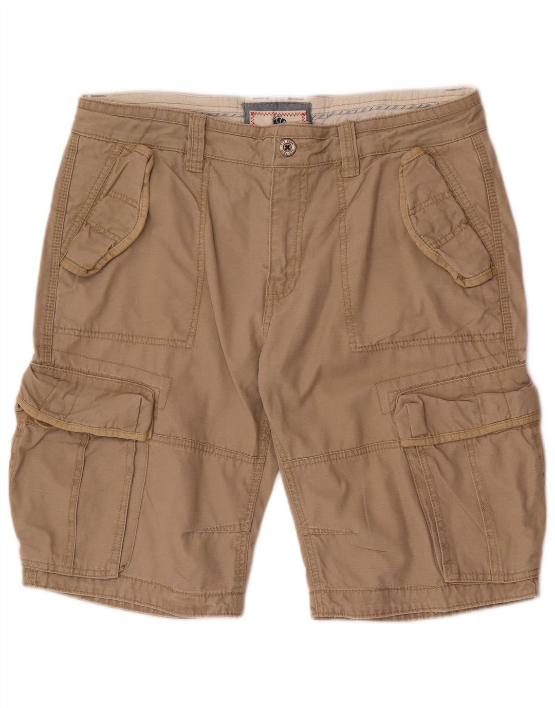 Fat Face Herren Cargoshorts W36 Large Beige Baumwolle