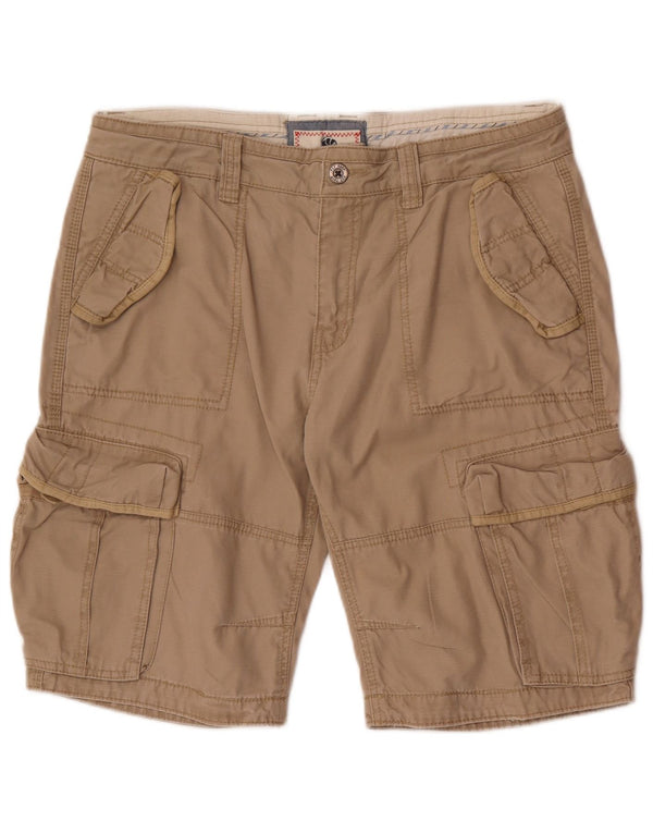 Fat Face Herren Cargoshorts W36 Large Beige Baumwolle