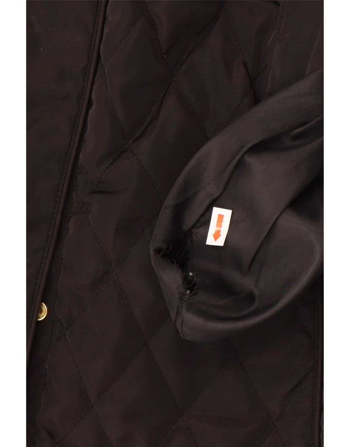 Michael Kors Abrigo cortavientos acolchado para mujer UK 46 Grande Poliéster negro