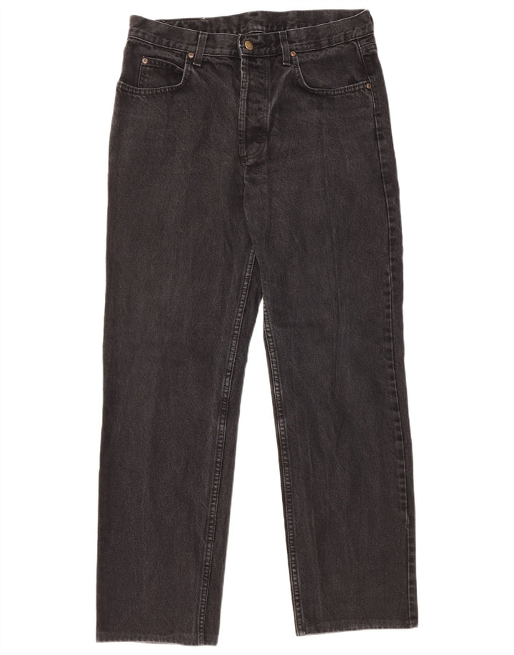 Lee Mens Chicago Straight Jeans W34 L29 Black Cotton