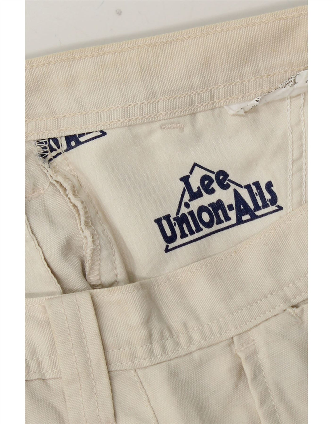 LEE Mens Straight Chino Trousers W36 L30 Off White