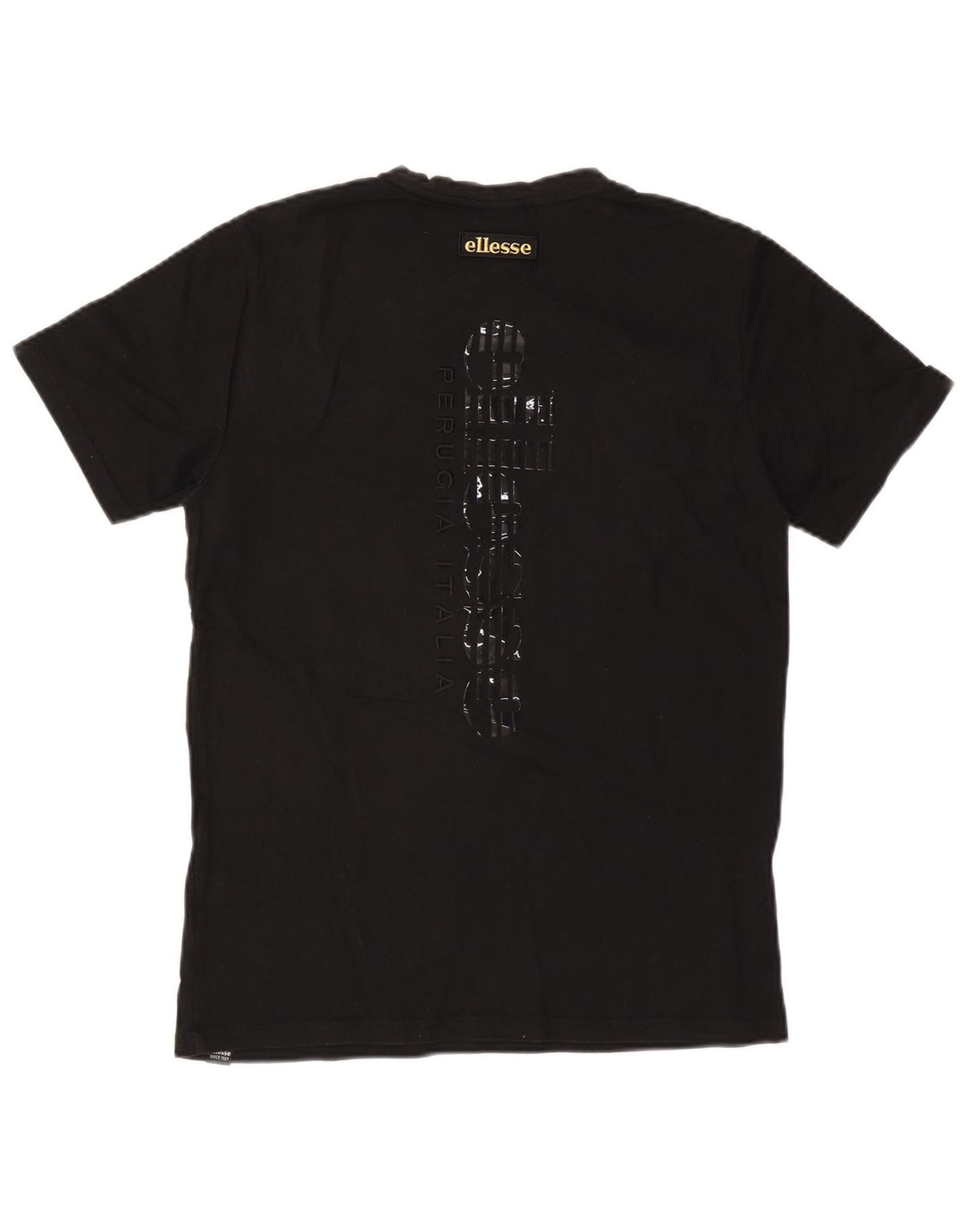 T-shirt grafica da uomo Ellesse Top color block nero medio