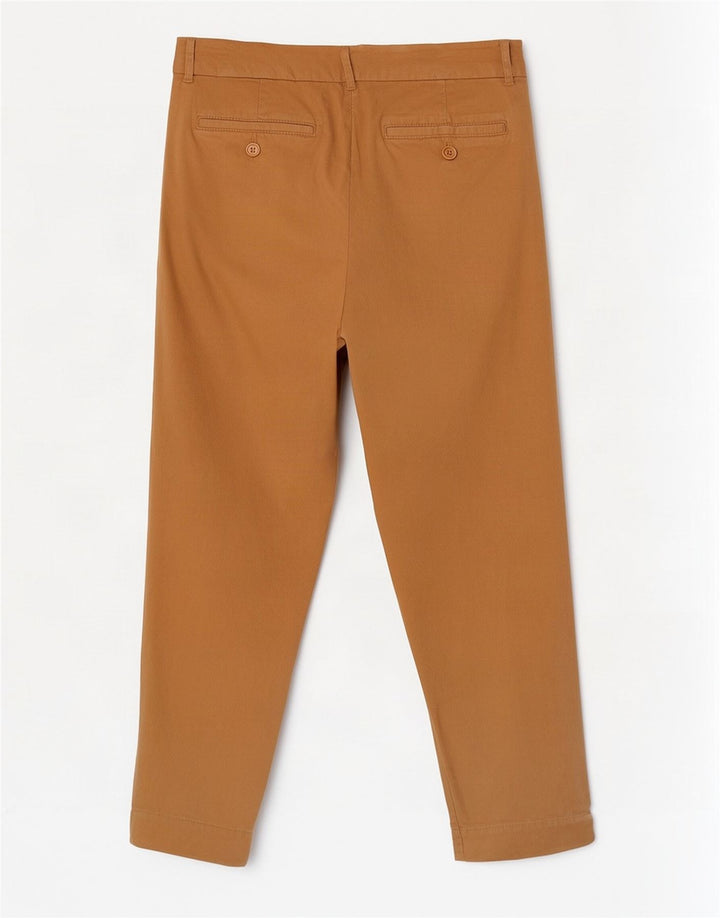 Benetton Womens Cropped Trousers W30 L23 Beige