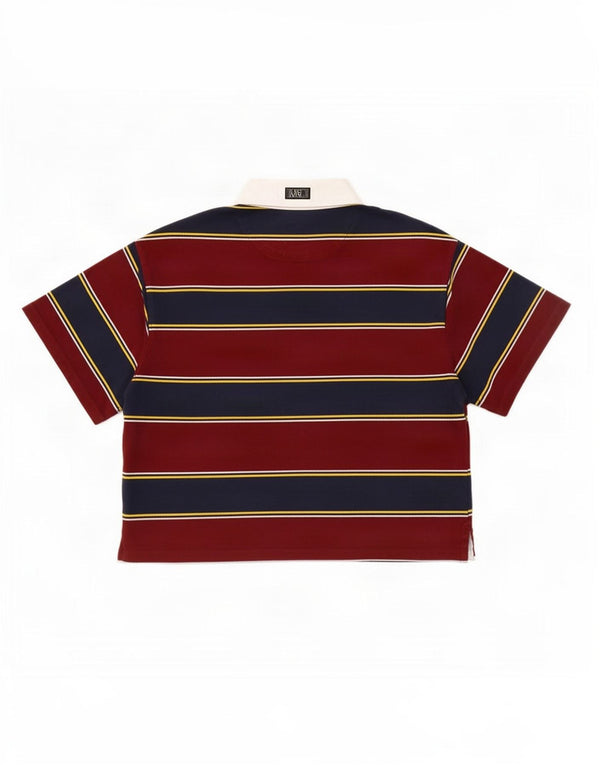 Polo da rugby da donna Levi's UK 10 piccola in cotone a righe multicolore