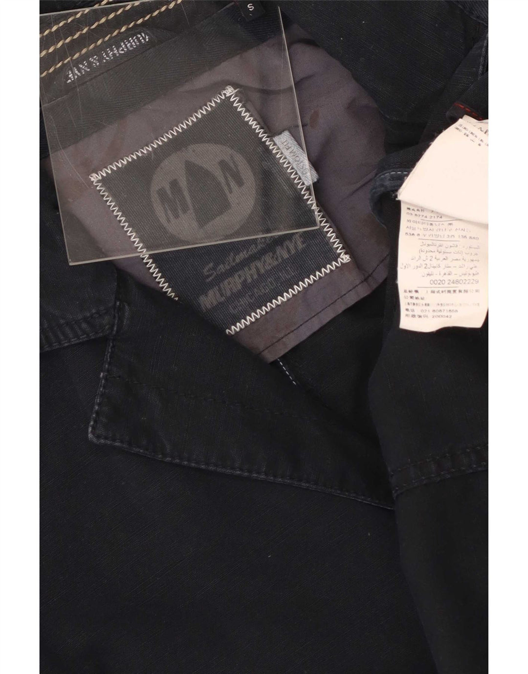 Murphy & Nye Mens 3 Button Blazer Jacket UK 36 Small Navy Blue Cotton
