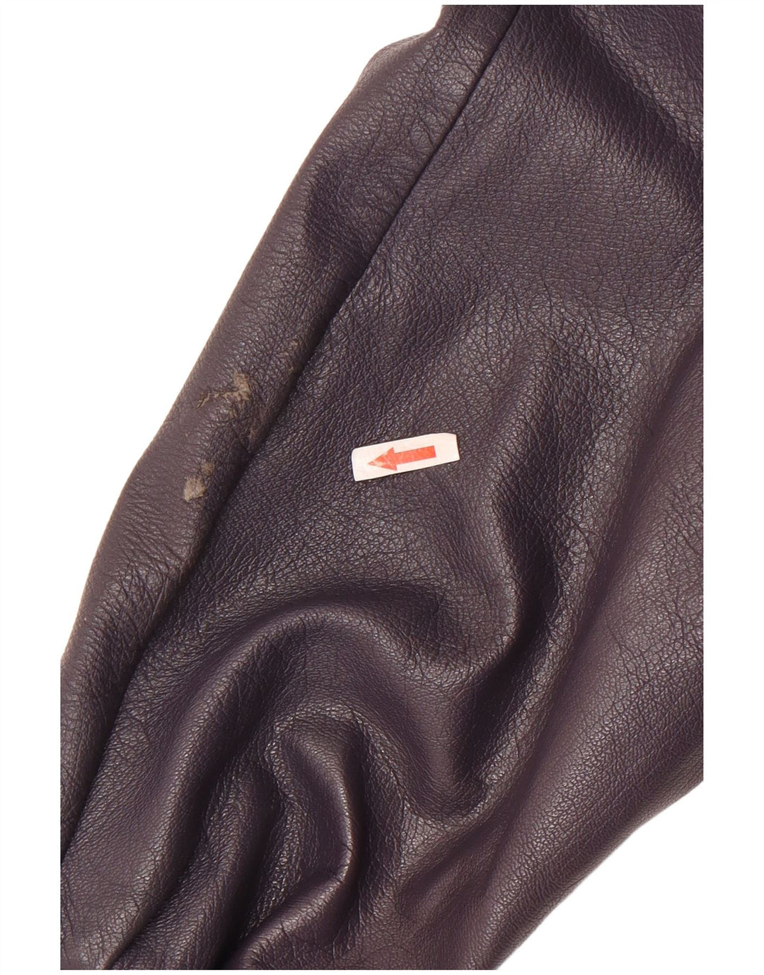 Vintage Womens 2 Button Leather Blazer Jacket UK 8 Small Purple