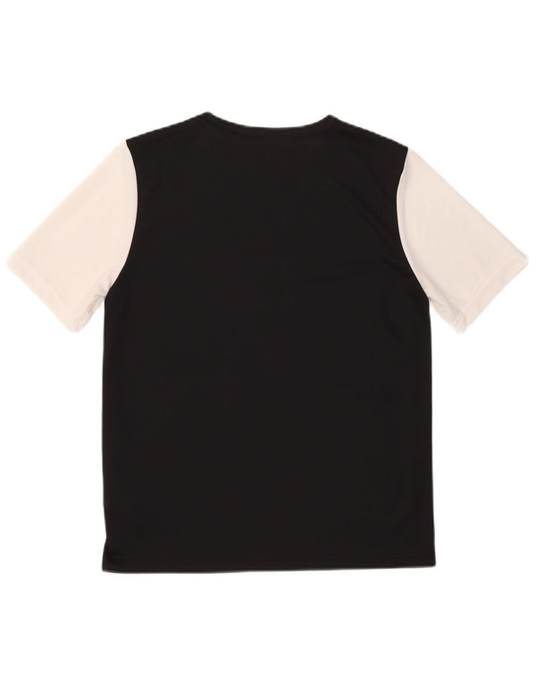Adidas Boys Aeroready T-Shirt Top 13-14 år Sort Colourblock Polyester